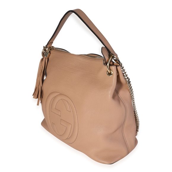 Gucci Tan Pebbled Leather Soho Hobo Bag - Picture 2 of 8